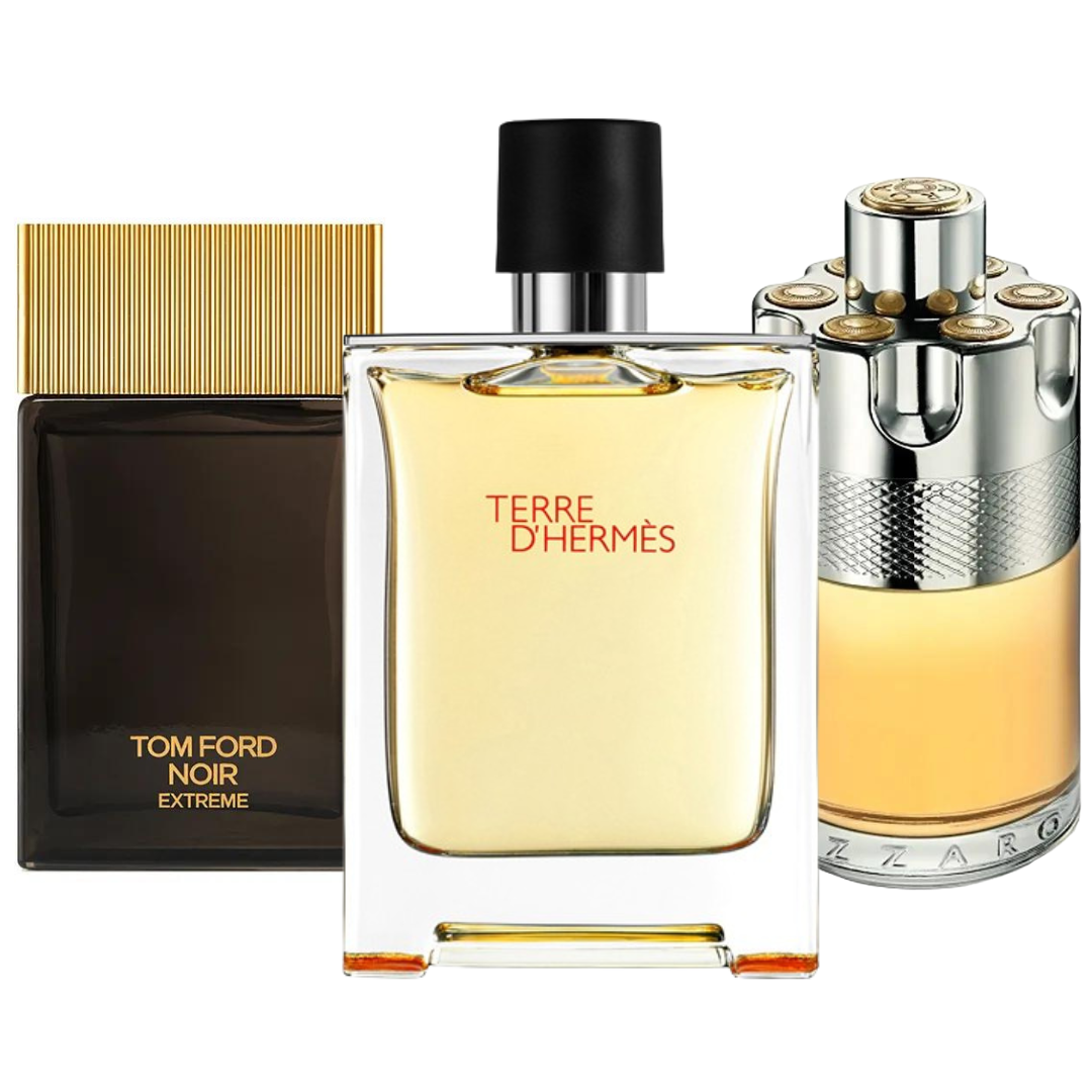 SADA 3 PARFUMOV: TERRE D'HERMÈS, AZZARO WANTED, TOM FORD NOIR EXTREME 100ML